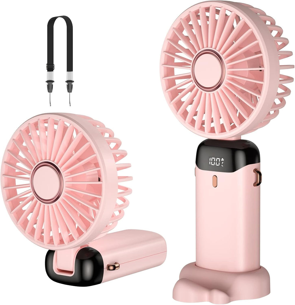 5-in-1 Digital Display Portable Mini Fan