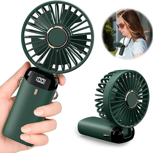 5-in-1 Digital Display Portable Mini Fan