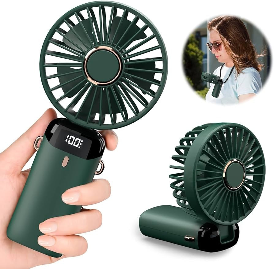 5-in-1 Digital Display Portable Mini Fan