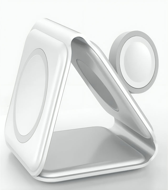 3 in 1 Magnetic Foldable Wireless Charging Station | 15W Fast Charger